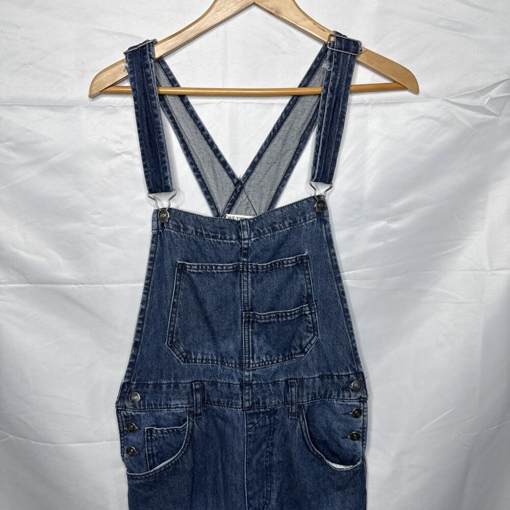 We The Free Ziggy Denim Overalls Women's Size S Slouchy Jean Straight Leg - Picture 3 of 14